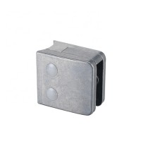 UNIKIM AISI316 AISI304  Zinc alloy square Shape Glass To Glass Flat Clamp For Glass Railing